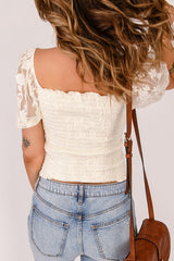 Amélie Lace Patchwork Blouse