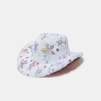 Fuzzy Snowflakes Winter Hat - Be Juliet