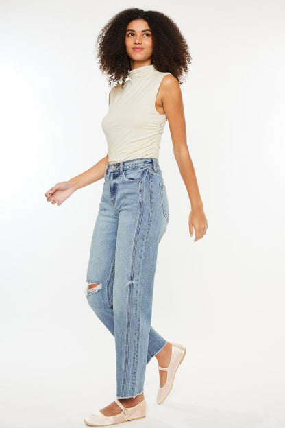 Kancan Ultra High Rise Distressed Boyfriend Jeans - Be Juliet