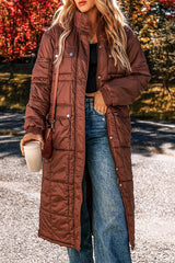 Marceline Quilted Stand‑Neck Puffer Coat