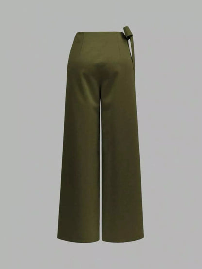 Renée Wrap-Waist Wide Leg Pants - Be Juliet
