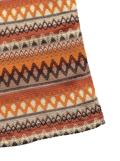 Perfee Side Slit Contrast Sleeveless Midi Tank Dress - Caramel, flat lay back view - Be Juliet