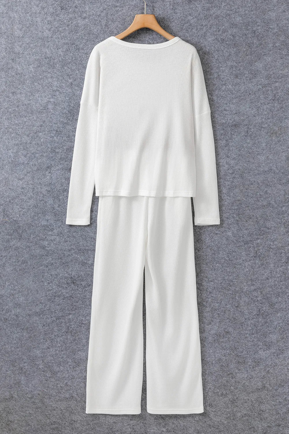 Long Sleeve Top and Drawstring Pants Lounge Set - Be Juliet