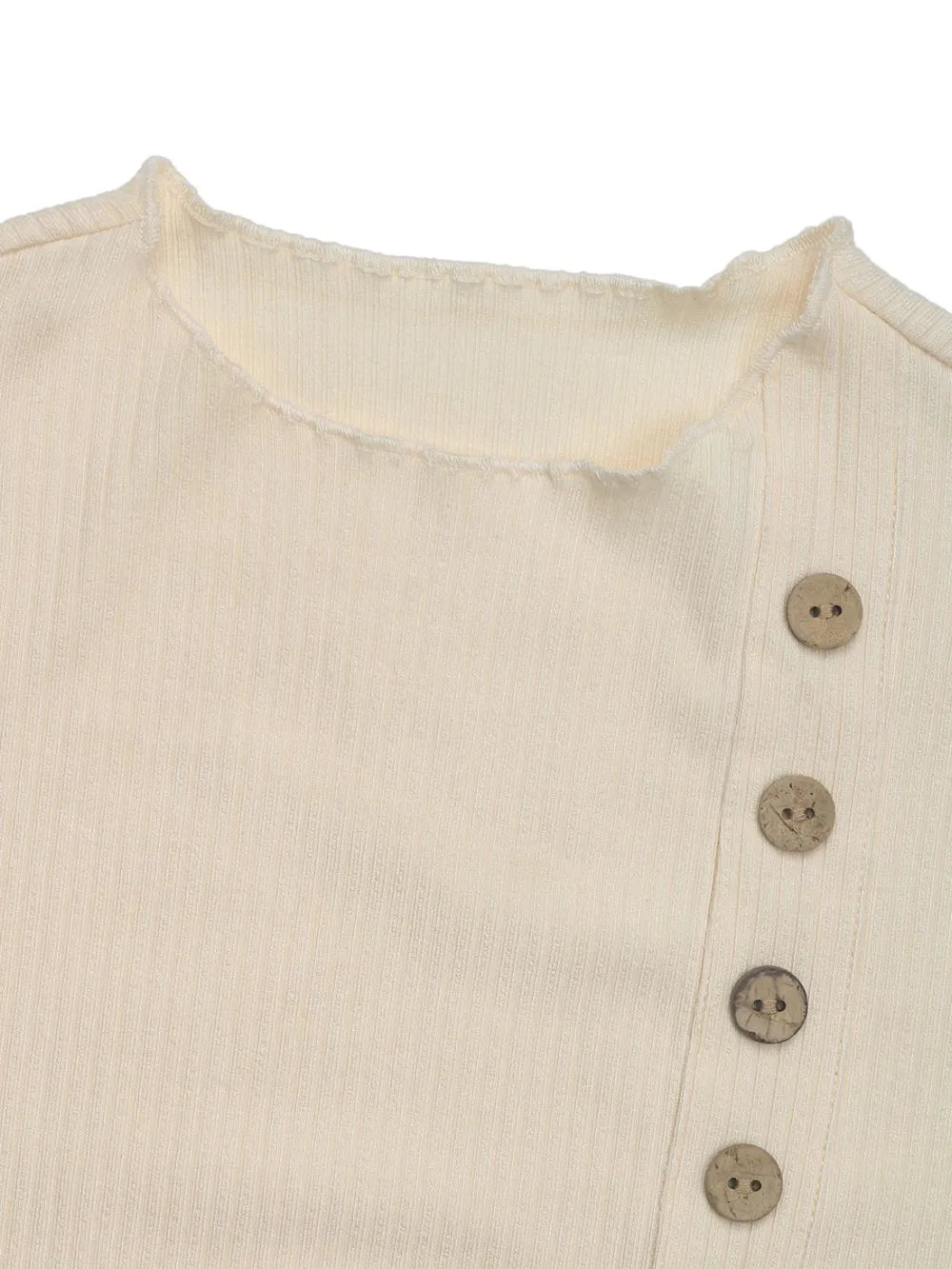 Perfee Button Detail Long Sleeve Bodysuit - Be Juliet
