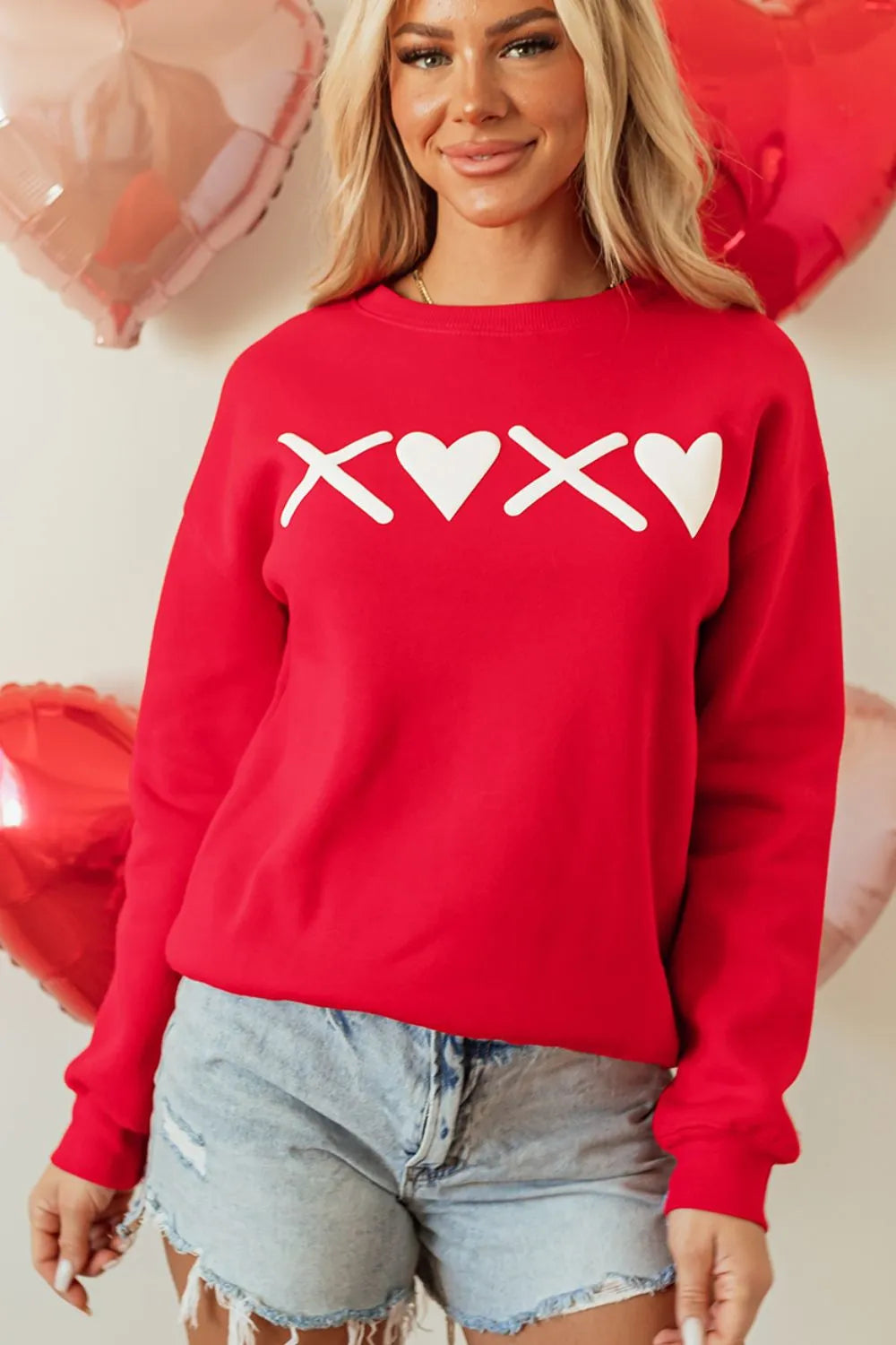 Margaux "XOXO" Graphic Sweatshirt – Valentine's Edition - Be Juliet