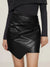 Romy Ruched Zipper Mini Skirt - Be Juliet