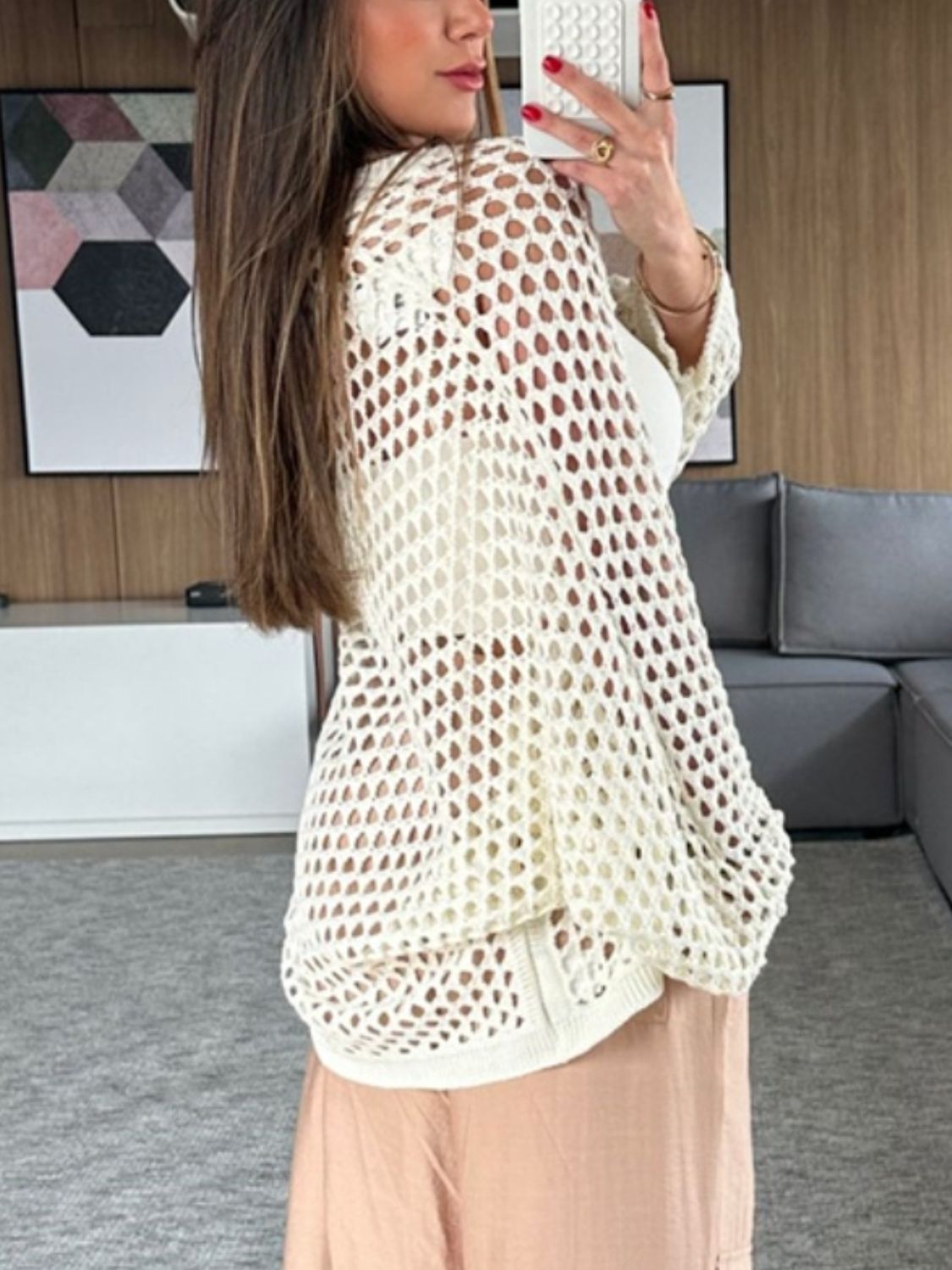 Hollow Out Open Front Cover-Up - Be Juliet