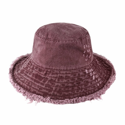 Clara Wide Brim Frayed Bucket Hat – Natural - Be Juliet