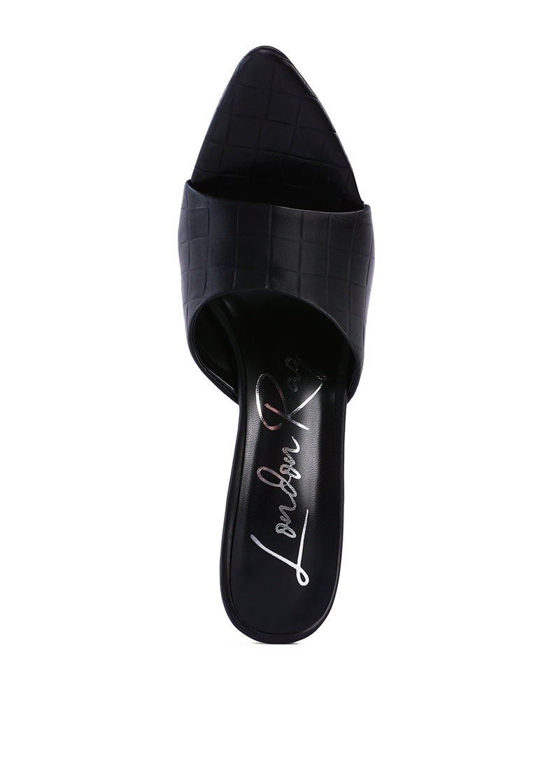 Bottoms Up Strappy Slip-On Stiletto Heels - Be Juliet