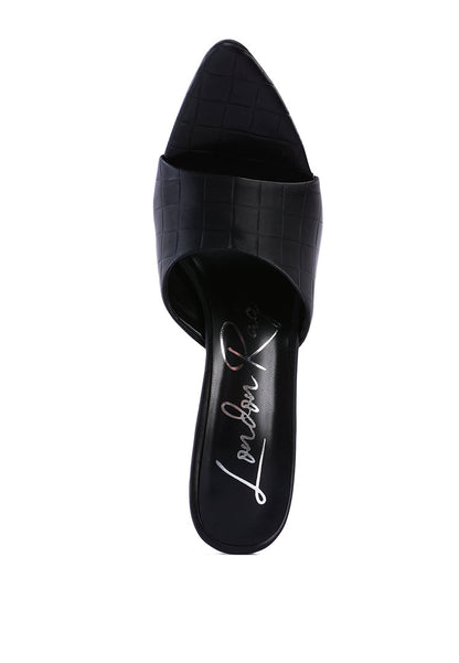 Bottoms Up Strappy Slip-On Stiletto Heels - Be Juliet