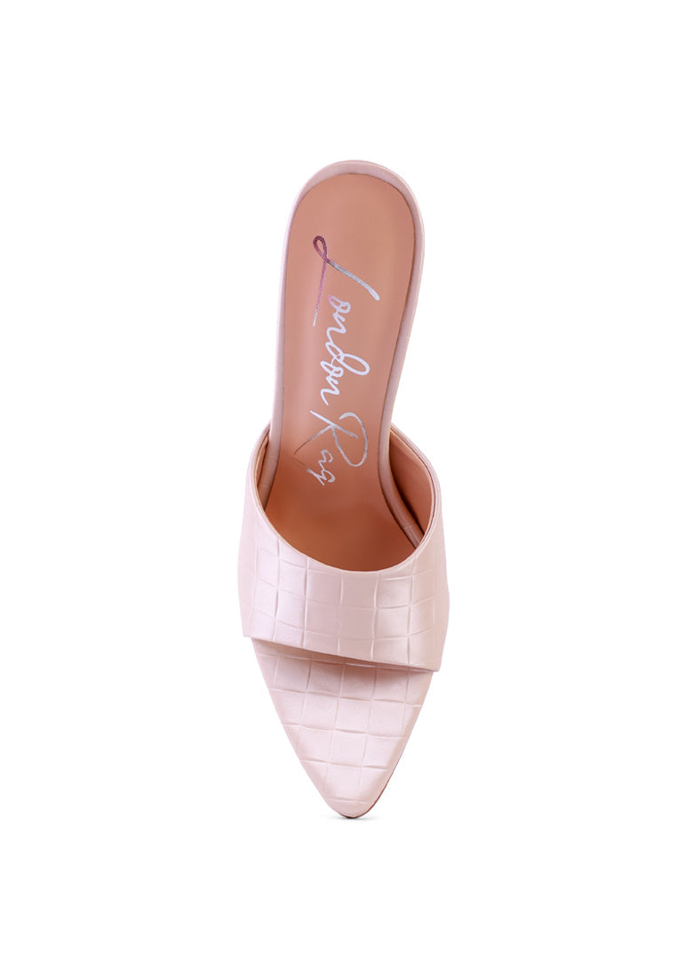 Bottoms Up Strappy Slip-On Stiletto Heels - Be Juliet