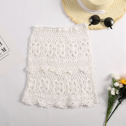 Hand Hook Hollow Knitted Bikini Coverup - Be Juliet