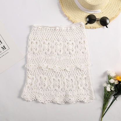 Hand Hook Hollow Knitted Bikini Coverup - Be Juliet