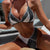Christina Patchwork Mini Bikini - Patchwork, flat lay product shot - Be Juliet