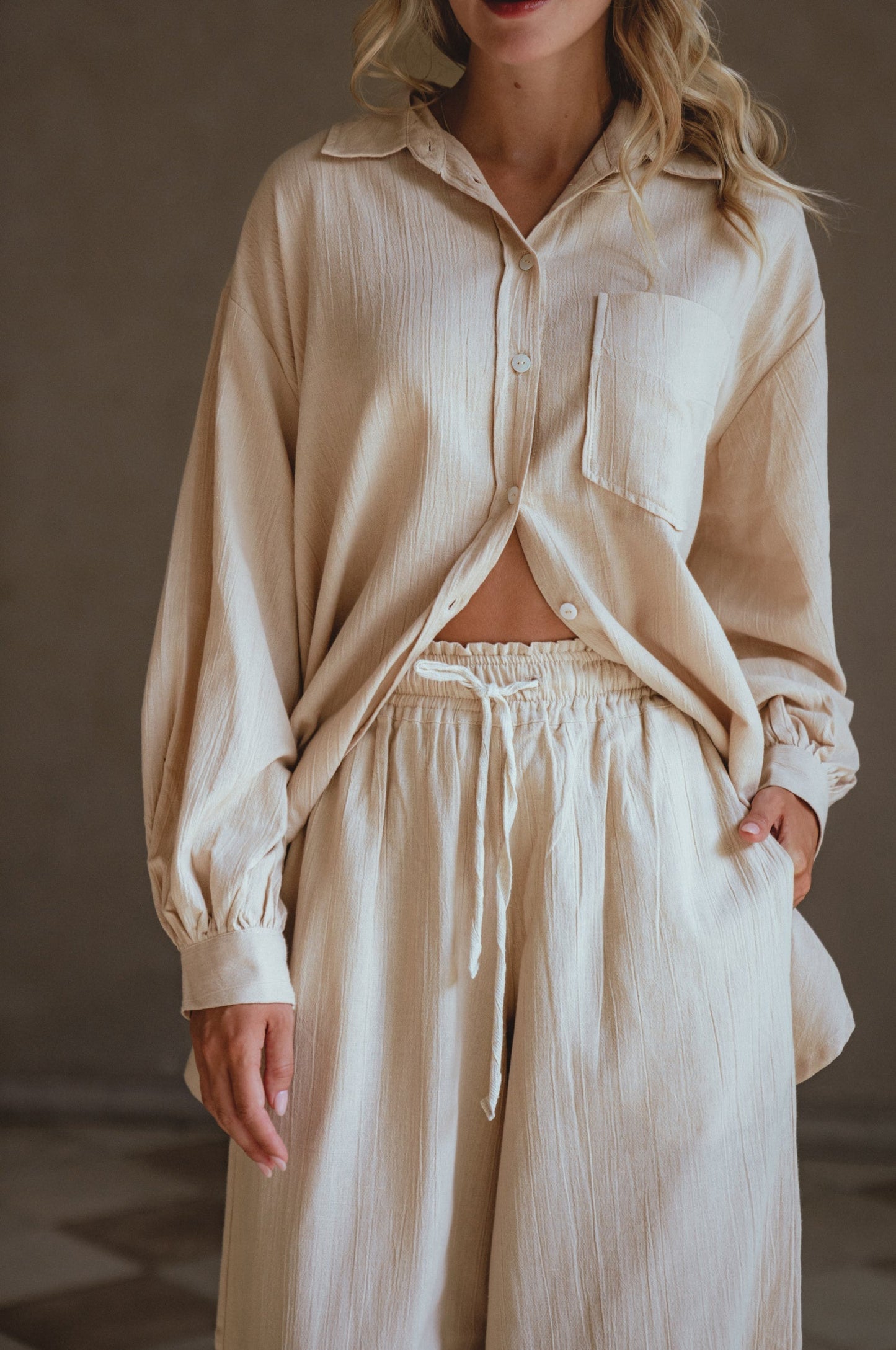 Calin Wide Leg Linen Pants – Final Sale - Be Juliet