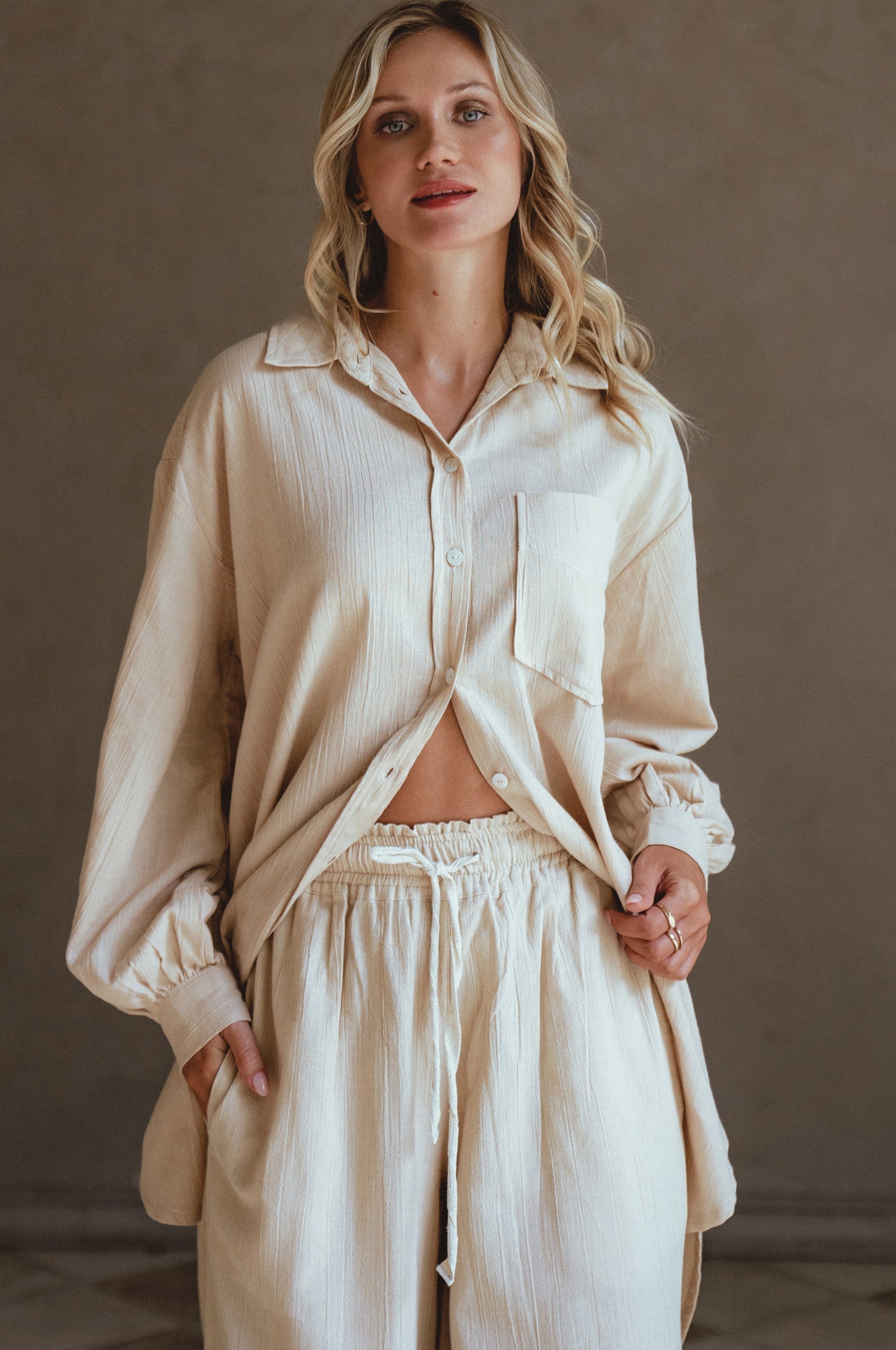 Calin Wide Leg Linen Pants – Final Sale - Be Juliet