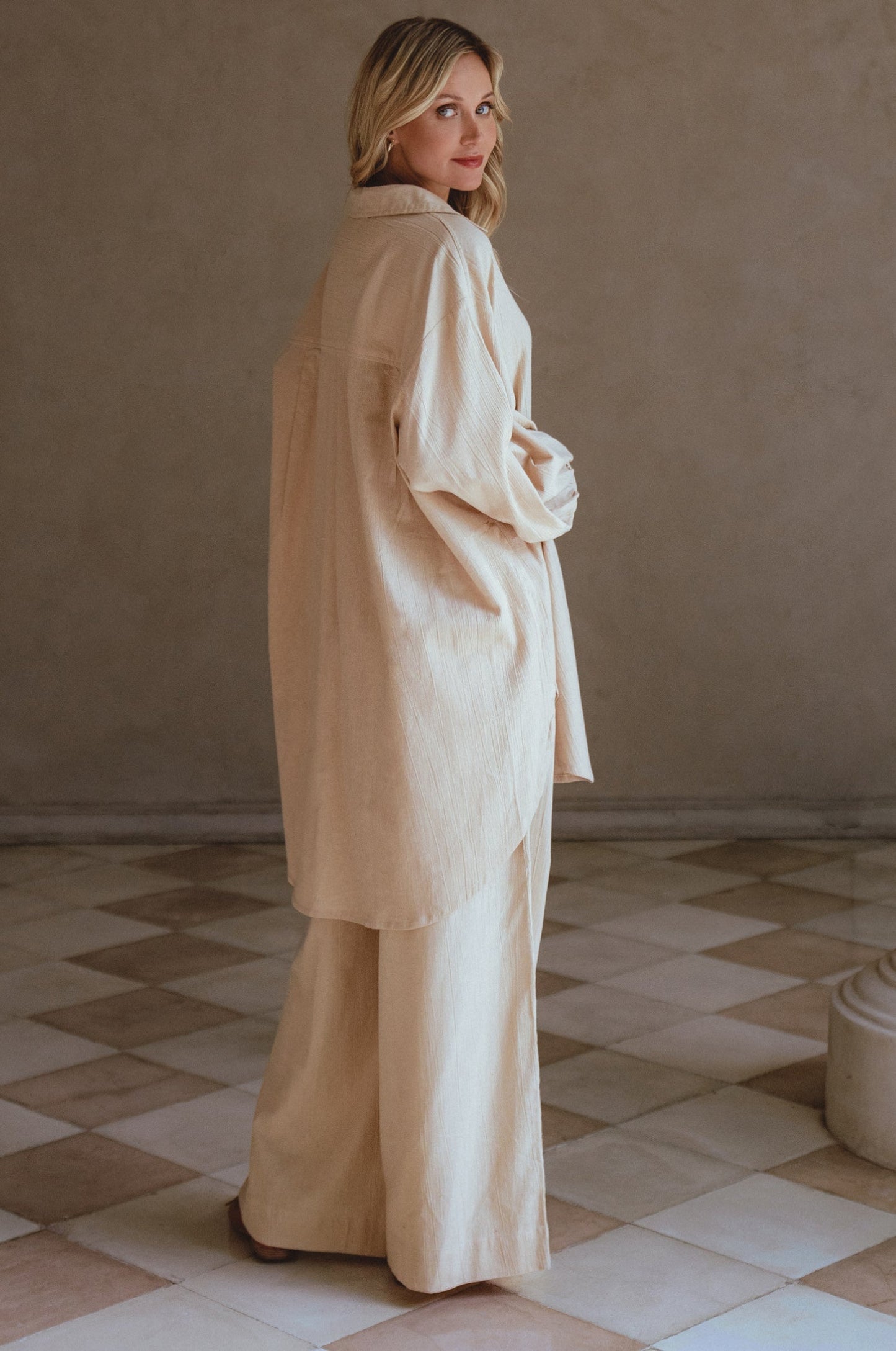 Calin Wide Leg Linen Pants – Final Sale - Be Juliet