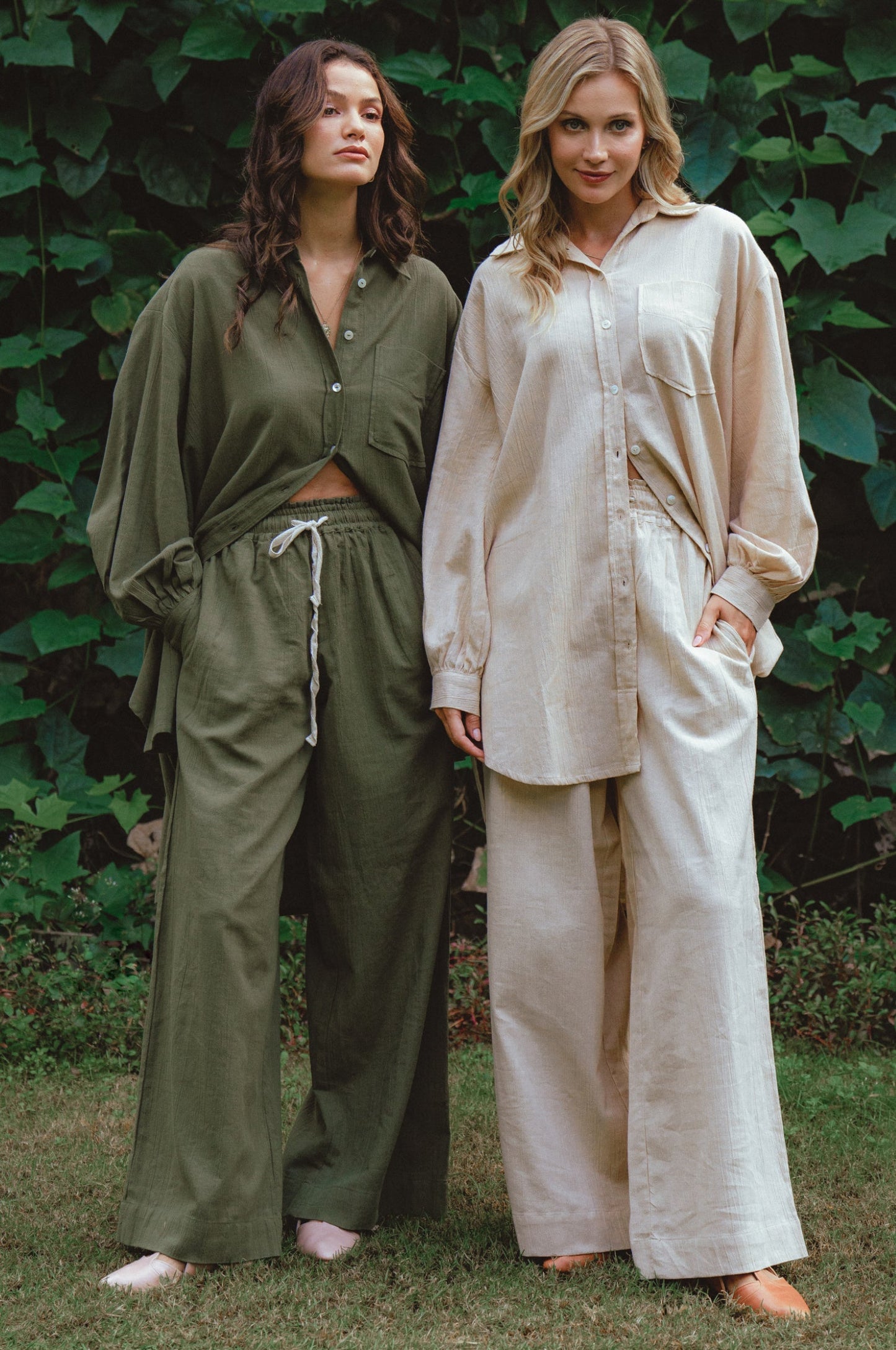 Calin Wide Leg Linen Pants – Final Sale - Be Juliet