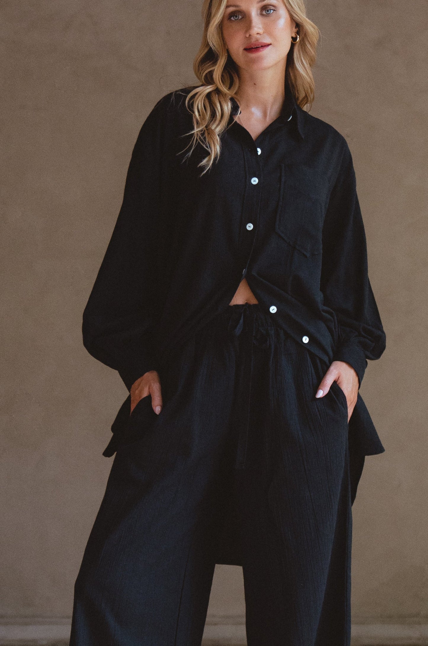 Calin Wide Leg Linen Pants – Final Sale - Be Juliet