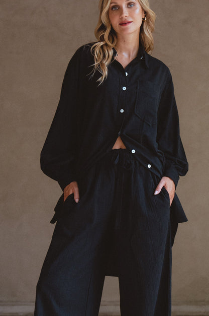 Calin Wide Leg Linen Pants – Final Sale - Be Juliet