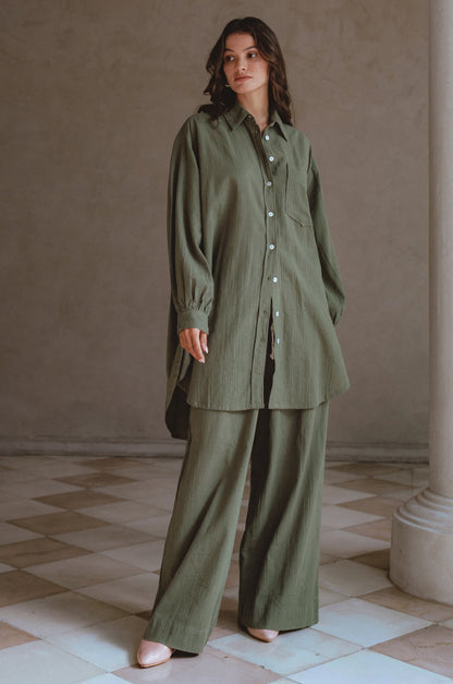 Calin Wide Leg Linen Pants – Final Sale - Be Juliet