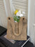 The Céleste Bag — Knitted Crochet Shoulder Bag - Khaki, front view product shot - Be Juliet
