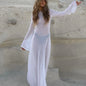 Flow With Me Cover-Up - White, full-length front view on model - Be Juliet