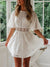 Isabella Summer Dress - WHITE, front view on model - Be Juliet