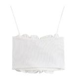 Chloe Ruffle Crop Top