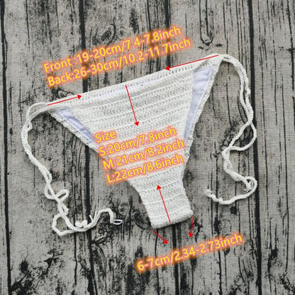 Pattern Knitting Crochet Bikinis | Bikinis Set Handmade Crochet -