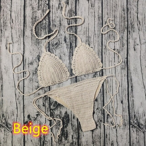 Pattern Knitting Crochet Bikinis | Bikinis Set Handmade Crochet -