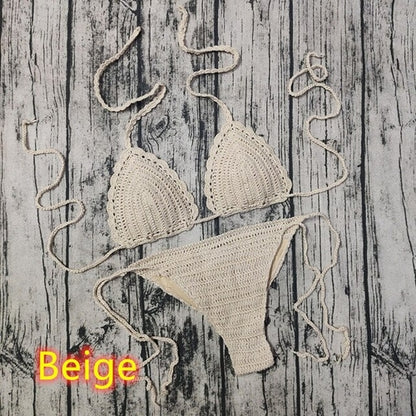 Pattern Knitting Crochet Bikinis | Bikinis Set Handmade Crochet -