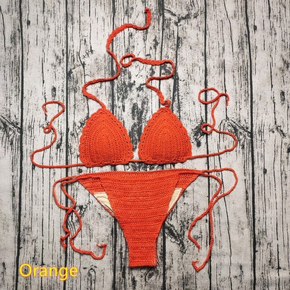 Pattern Knitting Crochet Bikinis | Bikinis Set Handmade Crochet -