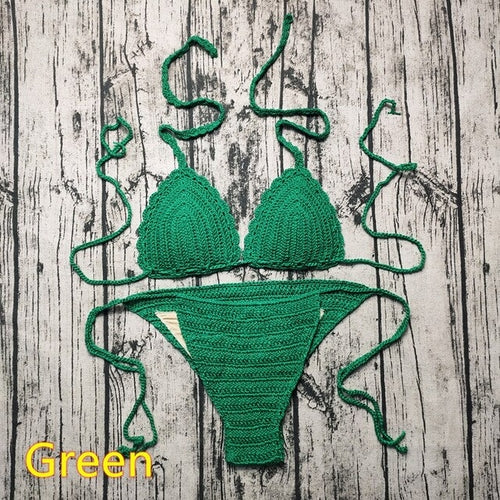 Pattern Knitting Crochet Bikinis | Bikinis Set Handmade Crochet -