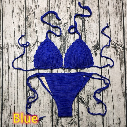 Pattern Knitting Crochet Bikinis | Bikinis Set Handmade Crochet -