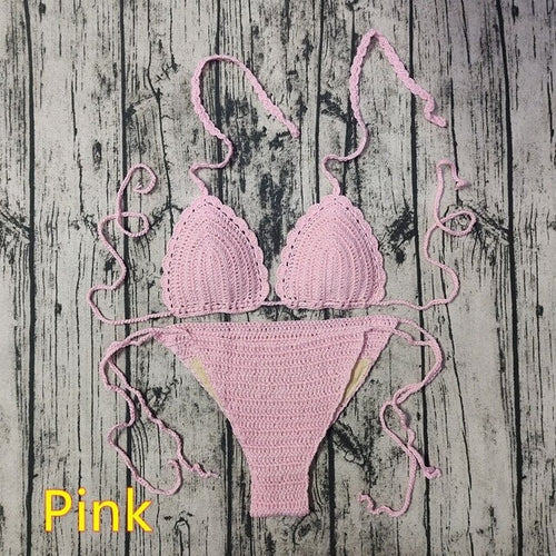 Pattern Knitting Crochet Bikinis | Bikinis Set Handmade Crochet -