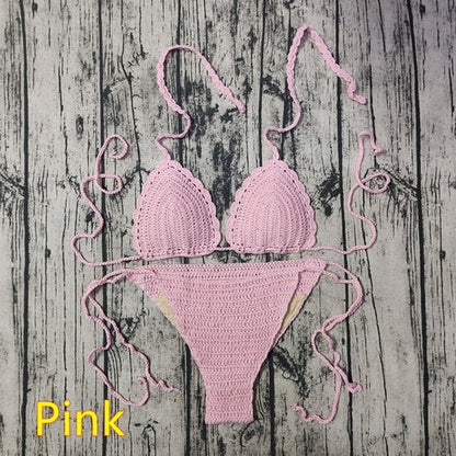 Pattern Knitting Crochet Bikinis | Bikinis Set Handmade Crochet -