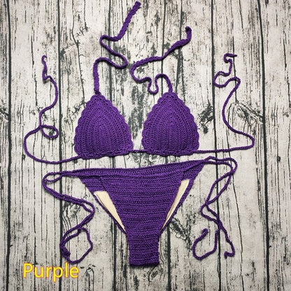 Pattern Knitting Crochet Bikinis | Bikinis Set Handmade Crochet -