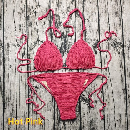 Pattern Knitting Crochet Bikinis | Bikinis Set Handmade Crochet -