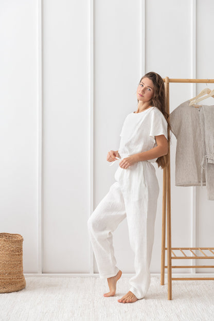 Juliette Linen Pajama Set - Be Juliet