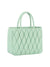 Quilted Design Hand Tote - Mint, main hero product shot - Be Juliet