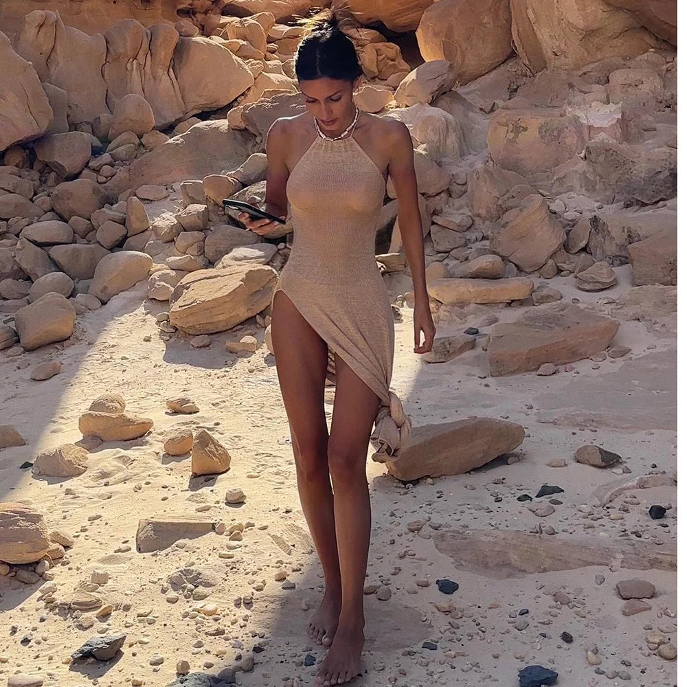 Helena Knitted Swim Cover-Up - Be Juliet