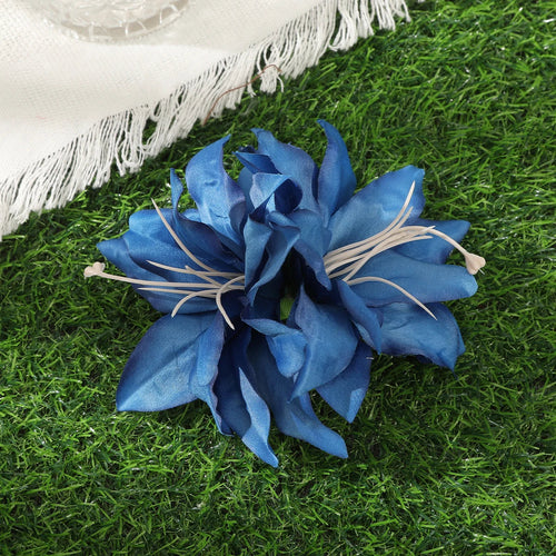 Away Hawaiian Flower Hair Clip - 4941D, front view on model - Be Juliet