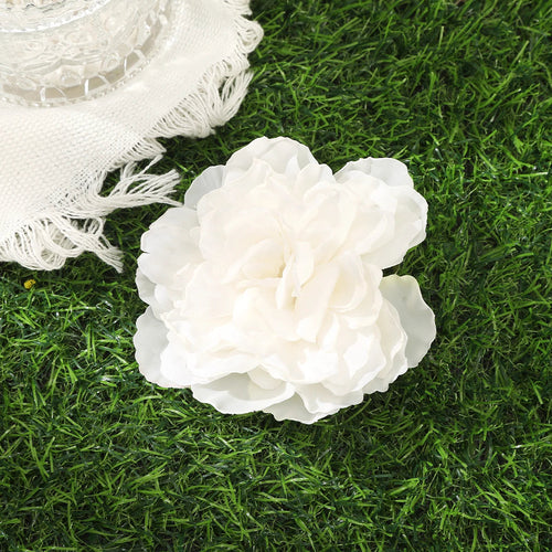 Away Hawaiian Flower Hair Clip - 4537B, front view on model - Be Juliet