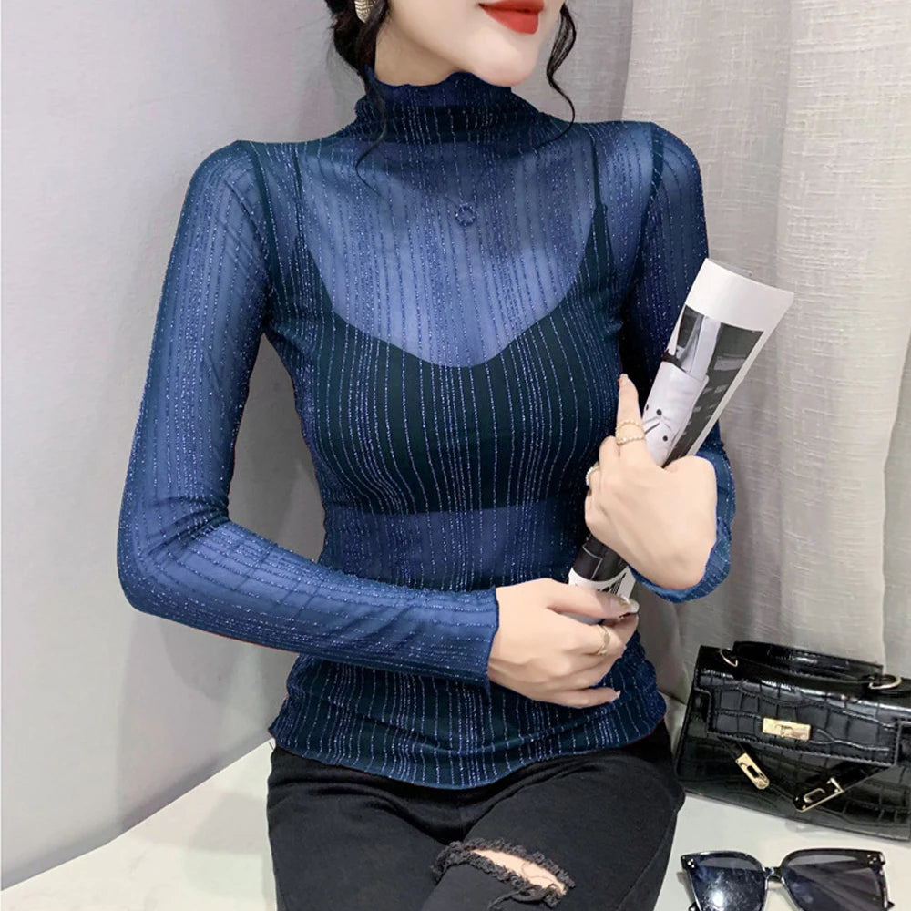 The Dentelle Lace Mesh Top