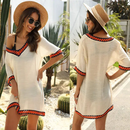 Vanessa Beach Cover-Up Dress - back view on model - Be Juliet