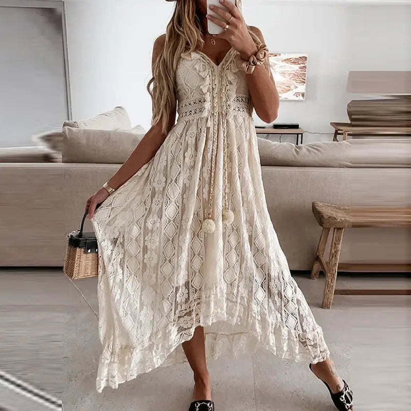 Elizabeth Lace Summer Dress | Off-Shoulder White Lace Dress Be Juliet Elizabeth Lace Summer Dress | Off-Shoulder White Lace Dress Be Juliet
