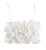 Chloe Ruffle Crop Top