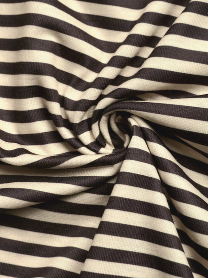 Striped Single Shoulder T-Shirt - Be Juliet