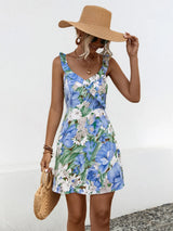 Ruffled Surplice Mini Dress - Be Juliet